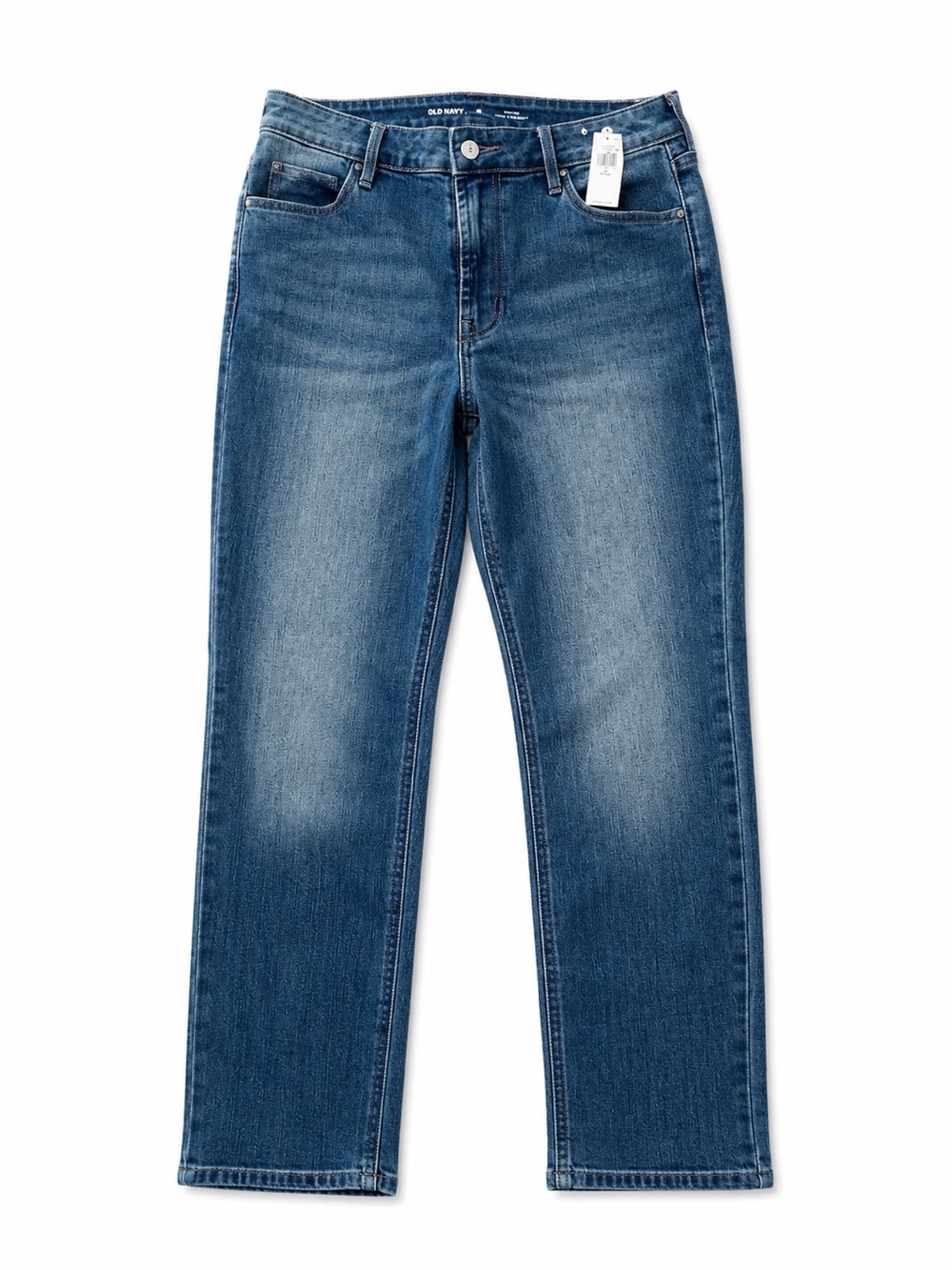 Old Navy Women's Blue Straight-Leg Jeans